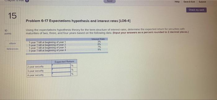 SUV Help Save Ash Submit Check my work 15 Problem 6-17