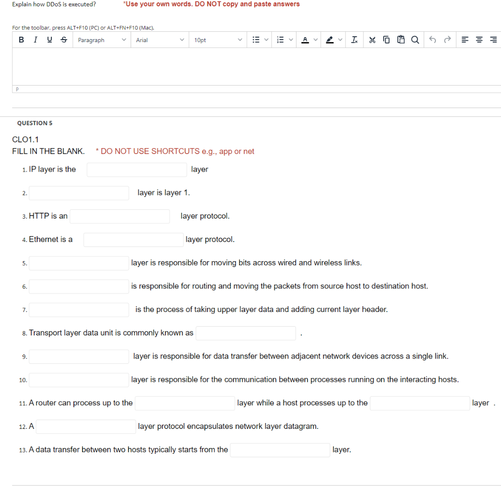 please do not send a copied answer CLO1.1 FILL IN THE BLANK.