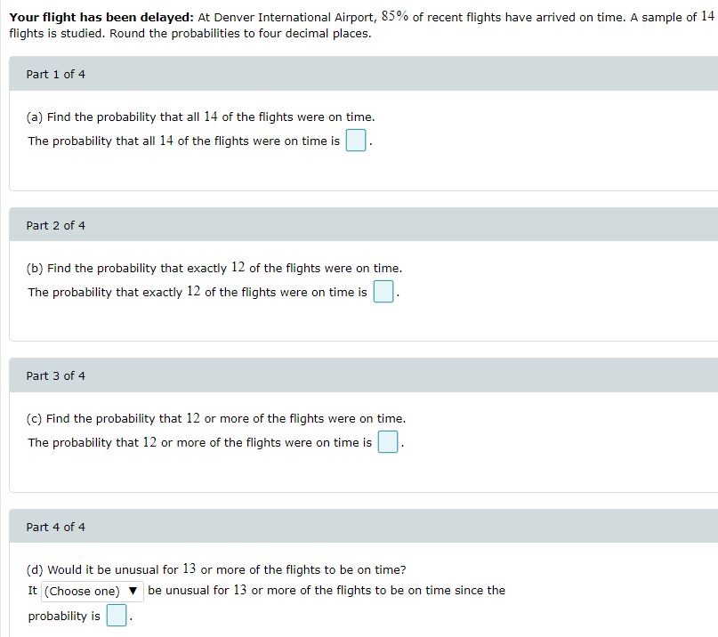  \fDetermine whether the random variable A has a binomial distribution. If