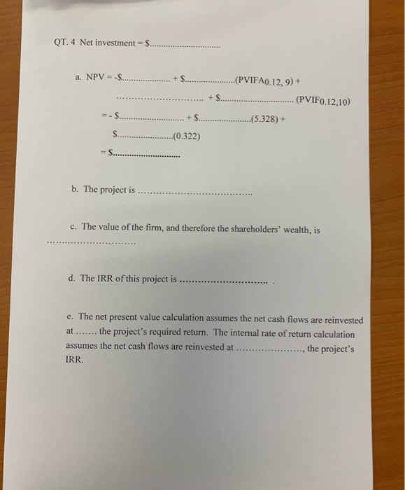 If accepted, the milling machine project will require an initial networking capital