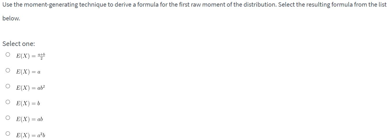 ofthe following form: M\") = exp(at + 325': . Use the moment-generatingfunction