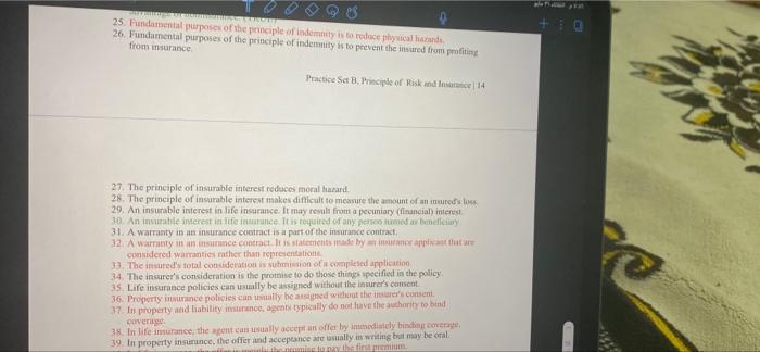 True or false? True or false TTROM 25. Fundamental purposes of the