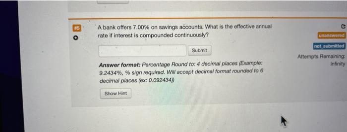 show step by step answer and 4 decimal place please A bank