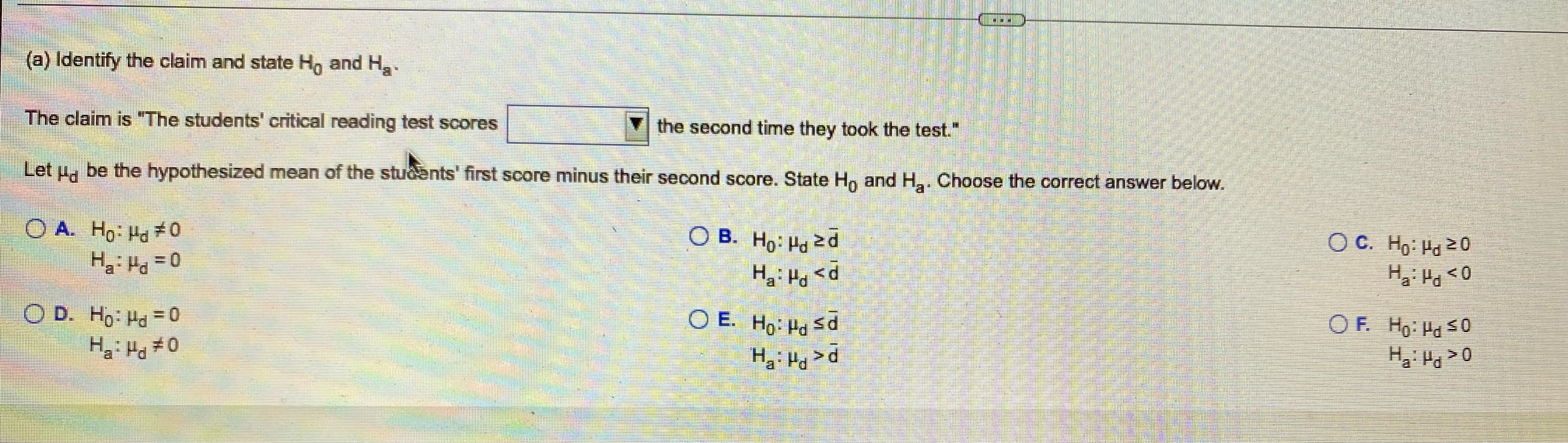 enough evidence Student 2 3 4 5 6 7 8 9 10