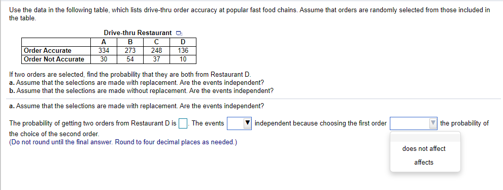 If one of the subjects is randomly selected, what is the probability