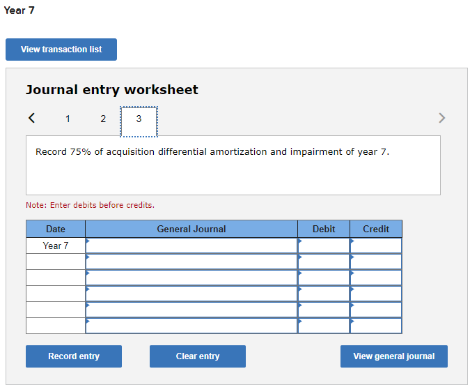 , Year 6 : A test for goodwill impairment on December 31