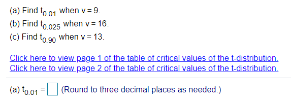  {a} Find tom when it = 9. {b} Find tU_025 when