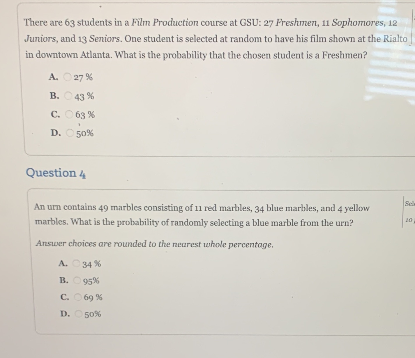 Help ! With explanation if possible. This course is really hurting my