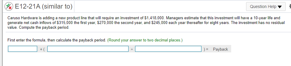 Please give formulas and explain how you got the answer, thanks!