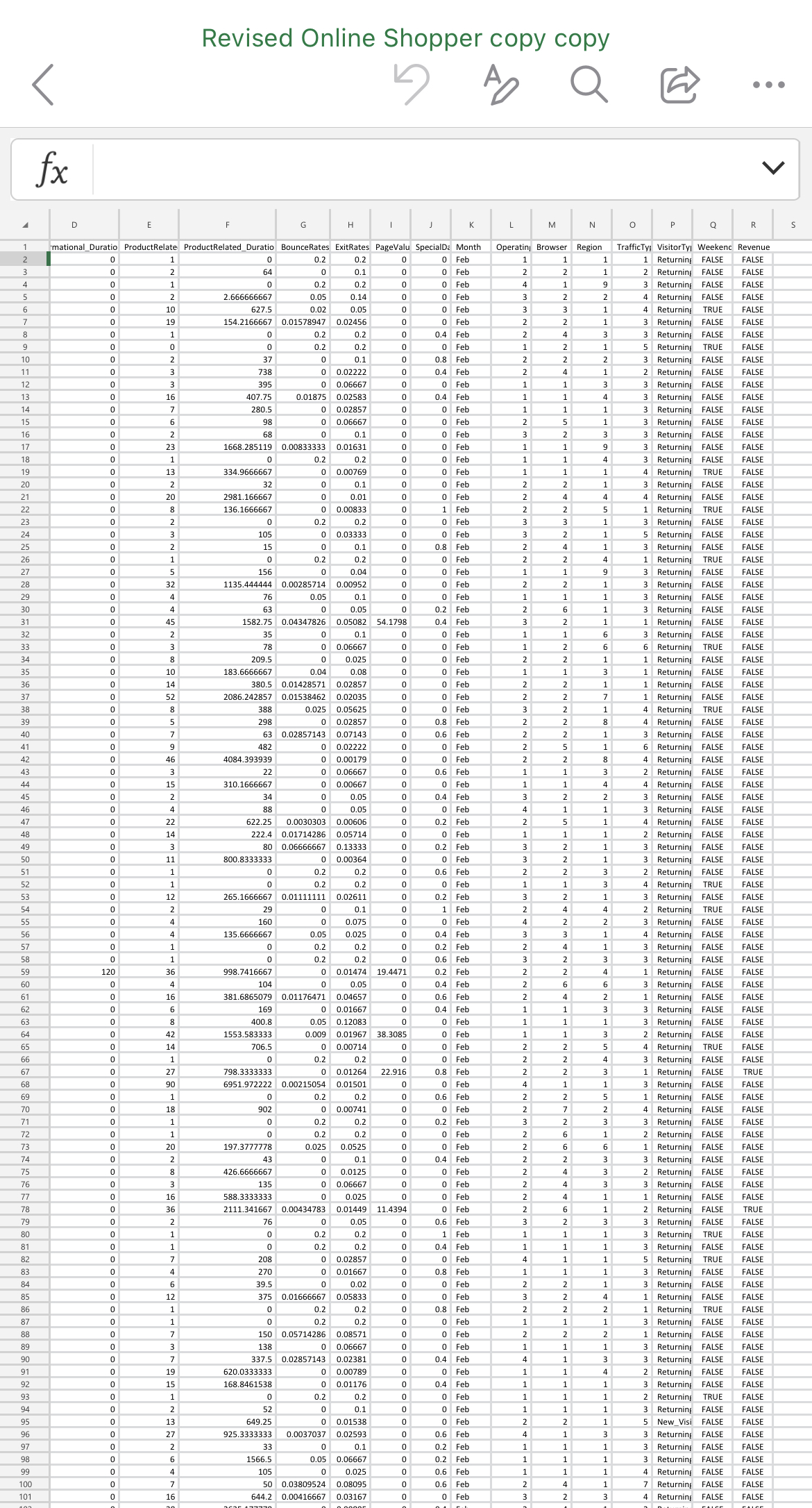 Consider techniques (see list below). By looking at the dataset, with each