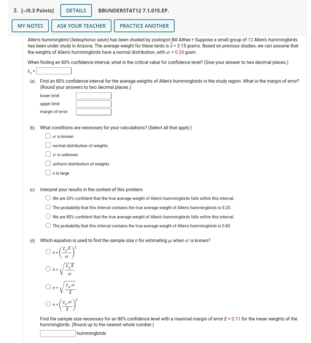 help please 2. [-/0.3 Points] DETAILS BBUNDERSTAT12 7.1.015.EP. MY NOTES ASK YOUR