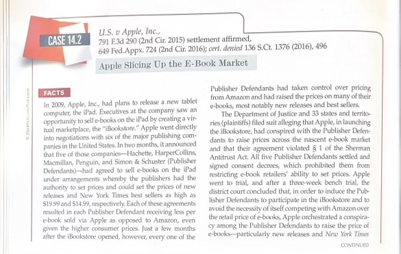 in the E-Book market. Then answer the following questions: 1 - Was