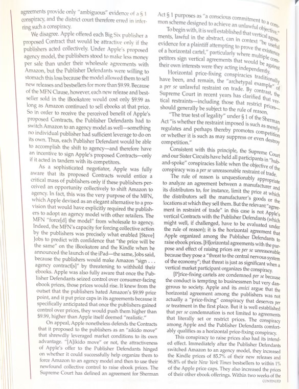 - Explain the scheme Apple set up with the publishers and why;