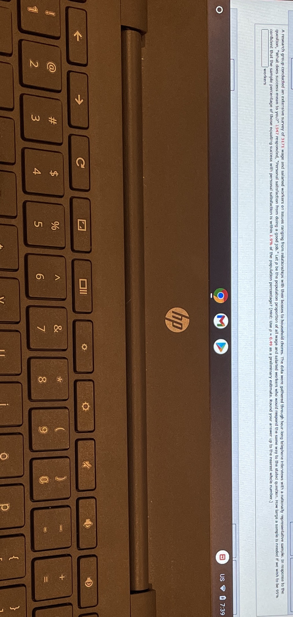  US 9 0 7:39 O * E question, "what does success