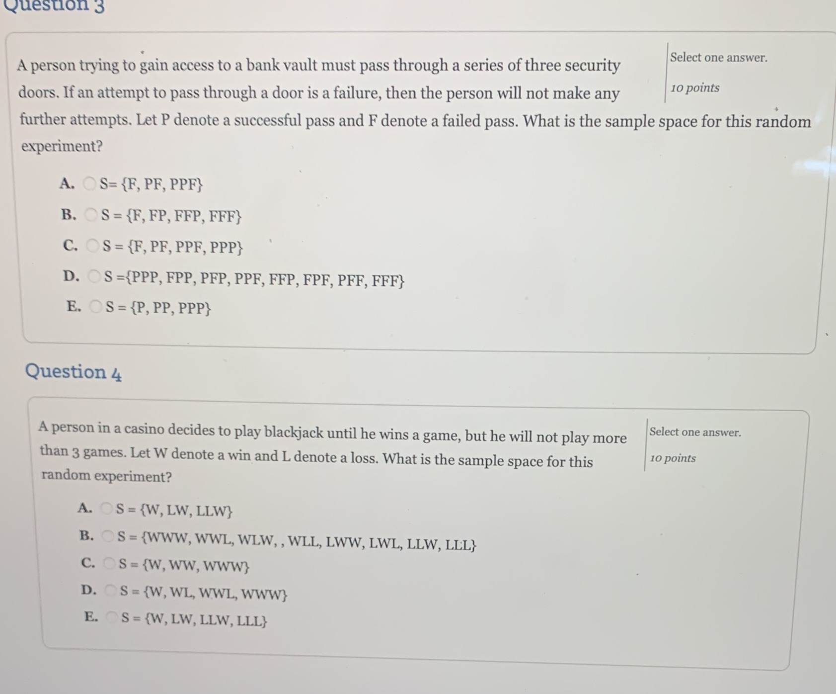 Help ! With explanation if possible. This course is really hurting my