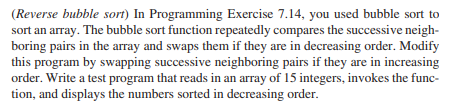  Single-Dimensional Arrays and C-Strings solve using c++ reference 7.14 solve the