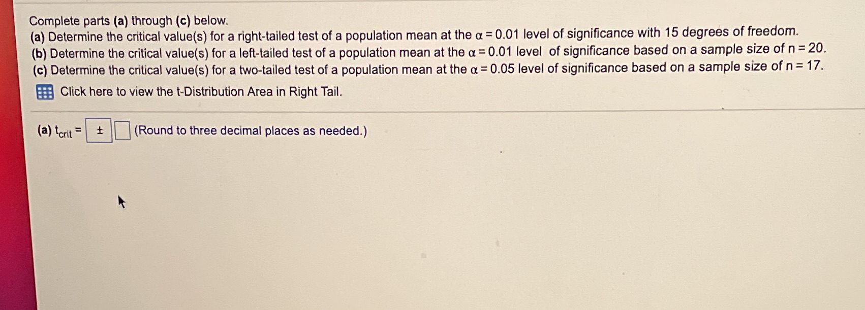 (#8) a,b,c please! :) Complete parts (a) through (c) below. (a) Determine