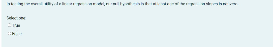 C. 49. O d. 45. O e. 44.In regression analysis, the F