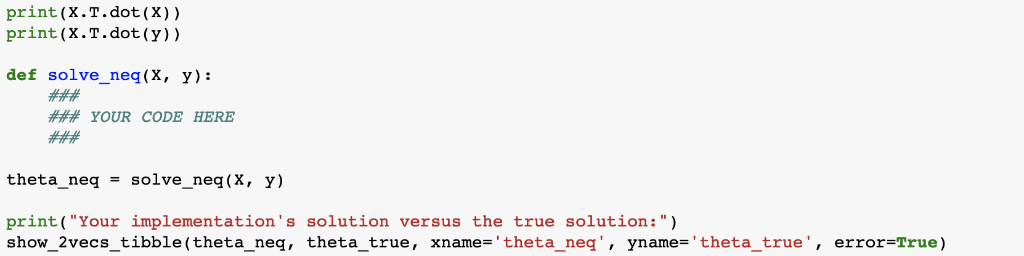 a Numpy vector containing the model parameter estimates. Steps of the algorithm:
