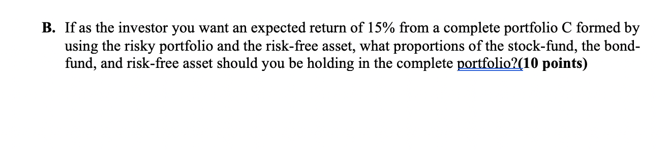 assets. The first is a stock, the second is a long- term