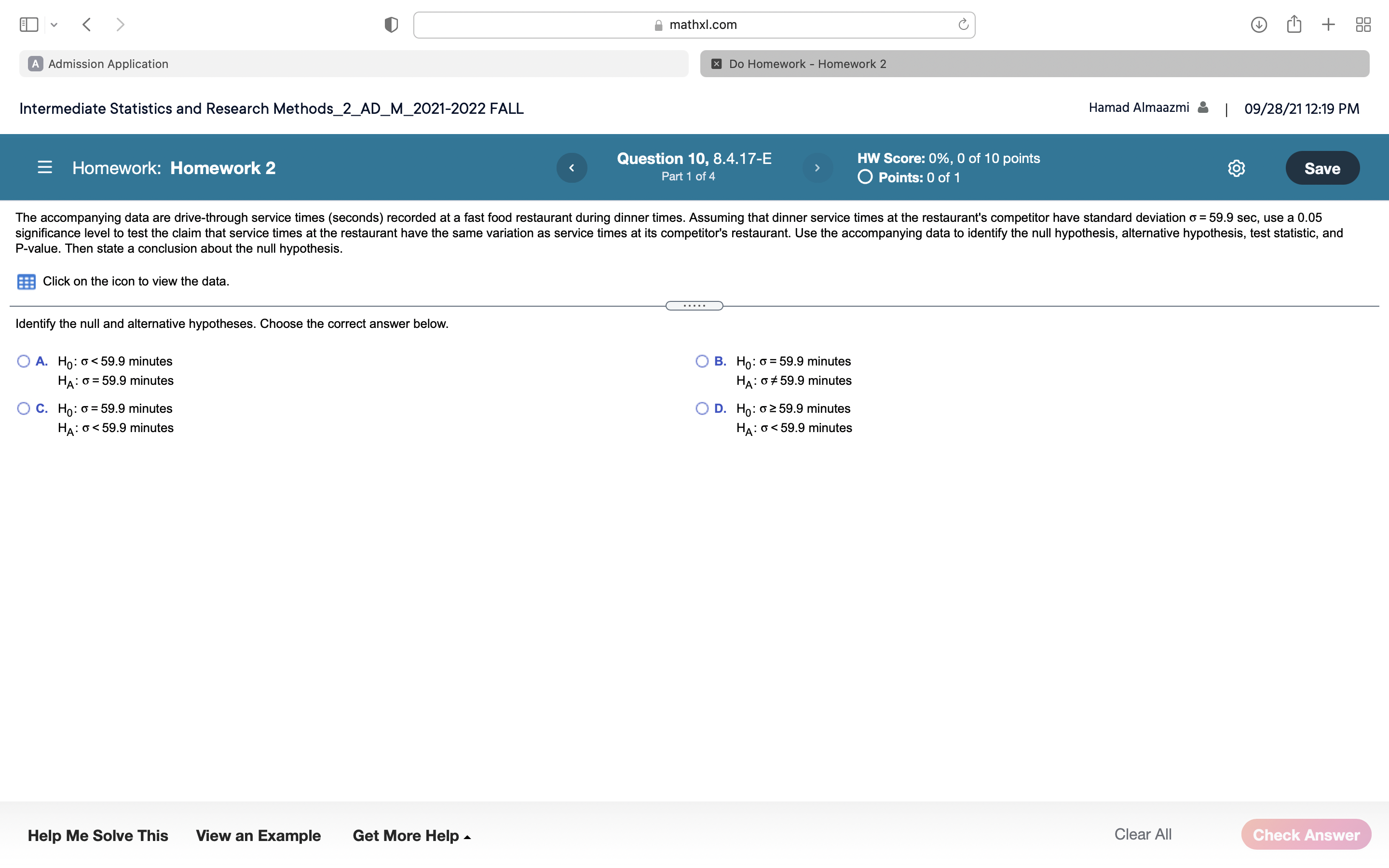 the success of the method, which of the following Pvalues would you