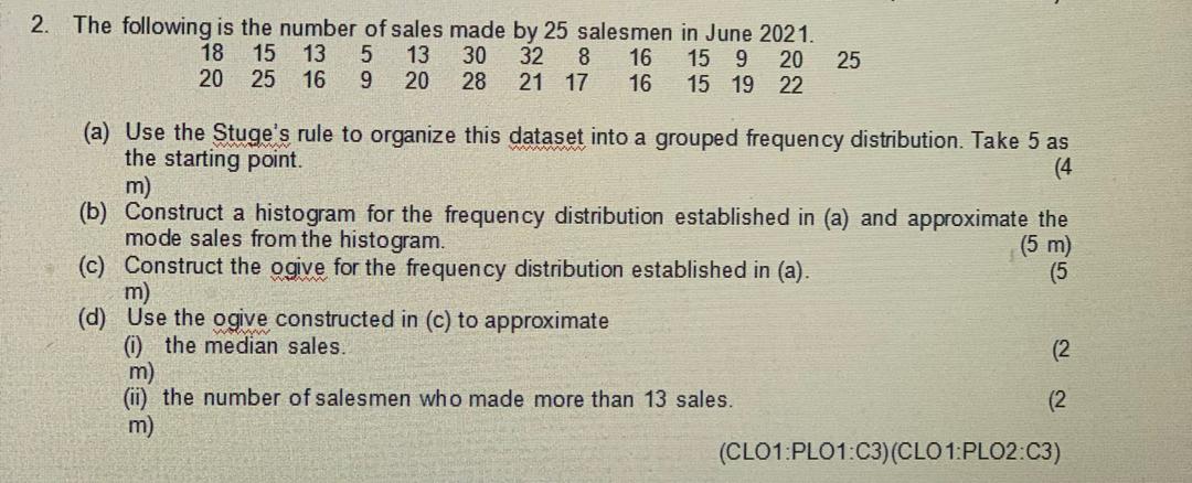 30 candidates in an aptitude assessment 57 71 85 47 50 71