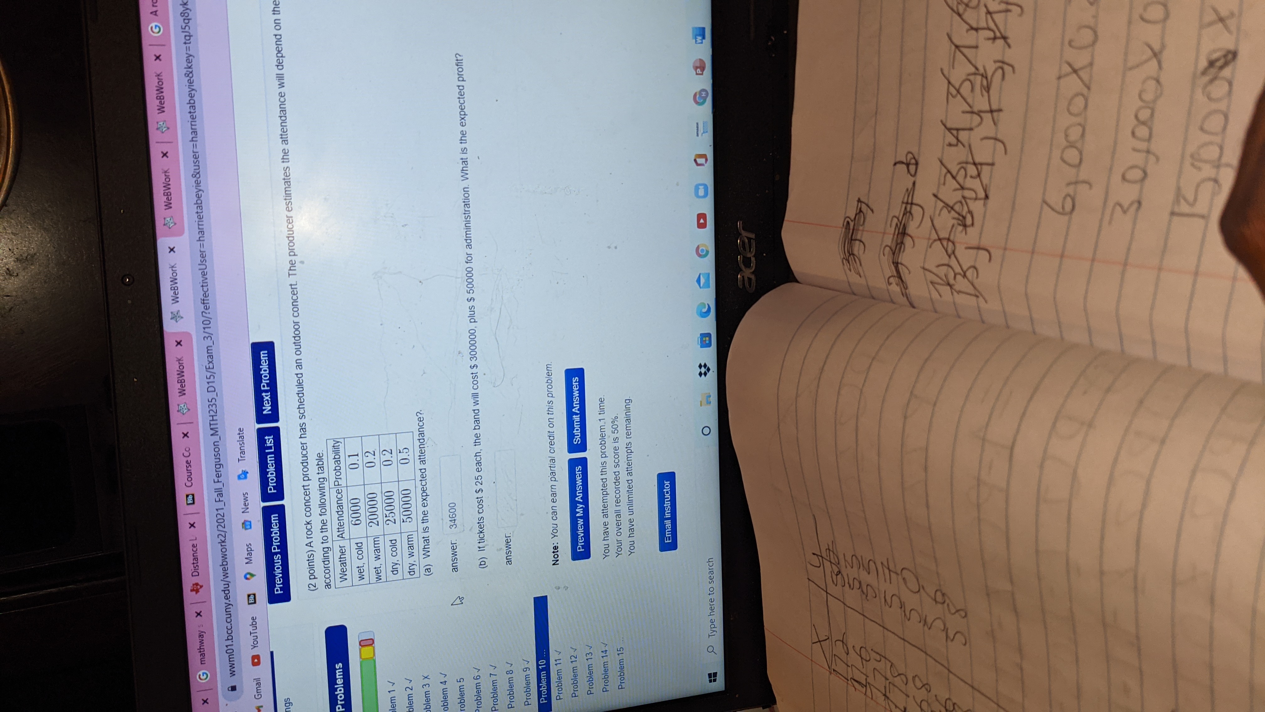 WeBWork X WeBWork X G Ar G mathways x Distance L