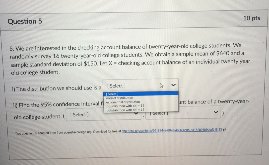 2-year colleges. The office decides to take a sample of 40 students