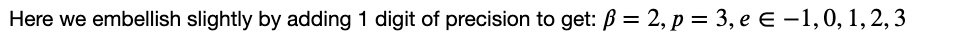 in an algorithm, we approximate for computing purposes as floating-point numbers of
