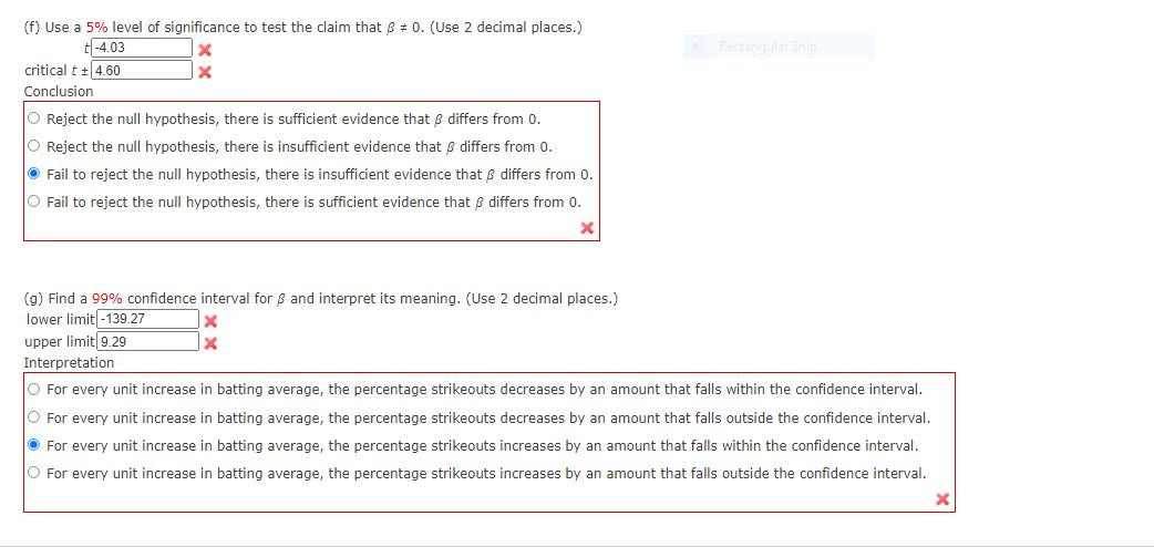 Please answer as below questions {f} Use a 5% level of signicance