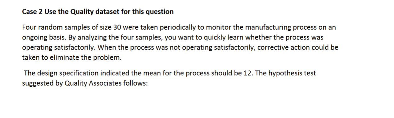 Sample 1Sample 2Sample 3Sample 4ProcessingTimeClass 211.5511.6211.9112.027.187198Plant311.6211.6911.3612.027.989601Plant211.5211.5911.7512.0511.26615Plant111.7511.8211.9512.186.528318Plant311.911.9712.1412.119.045739Plant111.6411.7111.7212.076.983568Plant211.811.8711.6112.058.534597Plant212.0312.111.8511.649.70393Plant211.9412.0112.1612.398.517197Plant111.9211.9911.9111.658.1958Plant312.1312.212.1212.118.611301Plant312.0912.1611.6111.99.535576Plant211.931212.2112.229.107972Plant312.2112.2811.5611.886.308531Plant312.3212.3911.9512.0310.08485Plant111.931212.0112.358.547006Plant311.8511.9212.0612.099.115515Plant311.7611.8311.7611.779.736029Plant112.1612.2311.8212.28.104529Plant311.7711.8412.1211.798.747056Plant21212.0711.612.38.176643Plant112.0412.1111.9512.2710.37873Plant311.9812.0511.9612.297.713026Plant112.312.3712.2212.479.967078Plant112.1812.2511.7512.037.370988Plant111.9712.0411.9612.177.503853Plant112.1712.2411.9511.948.276488Plant211.8511.9211.8911.978.72514Plant212.312.3711.8812.239.090859Plant112.1512.2211.9312.259.0159Plant3 Case 2 Use the Quality dataset