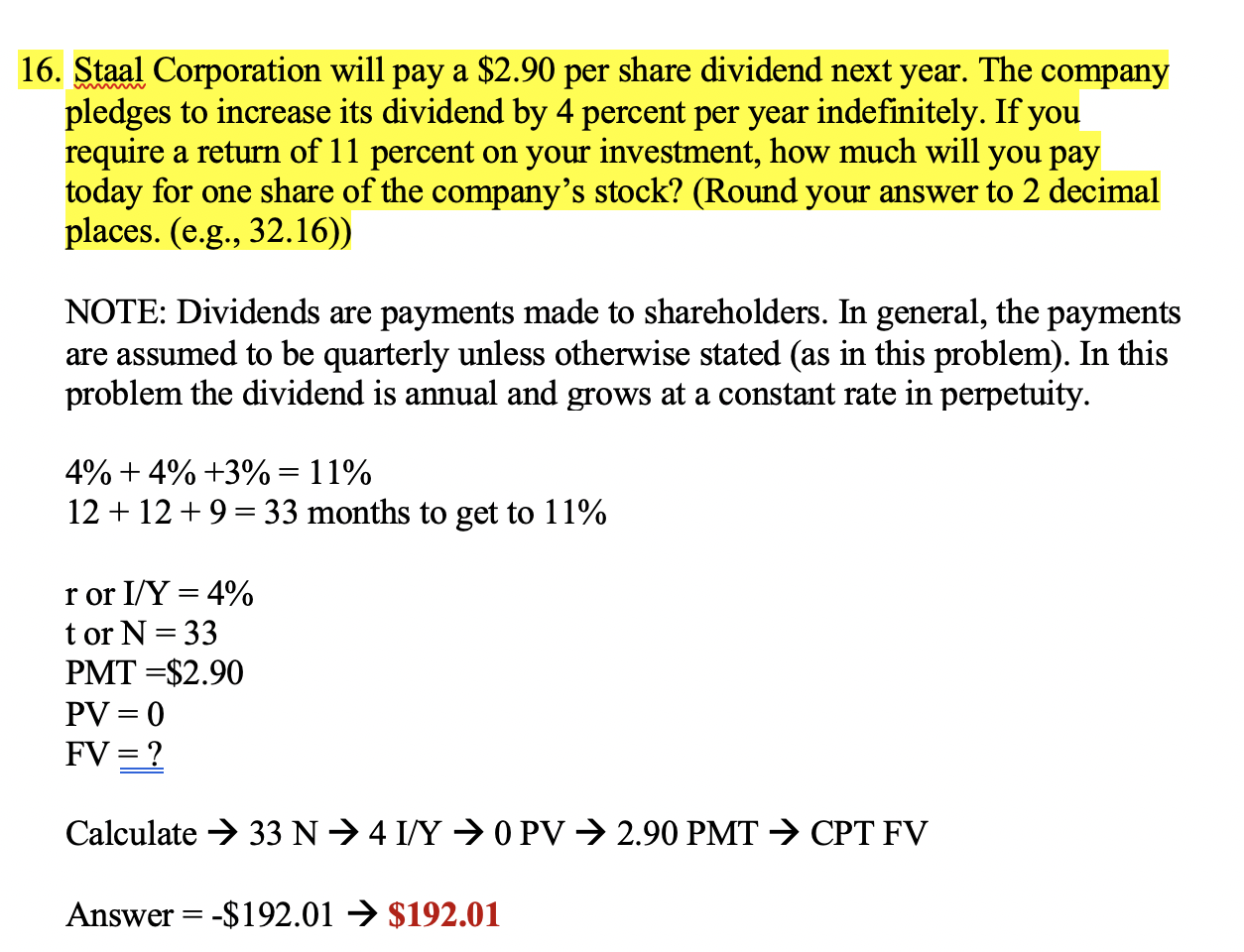  ANSWER IS INCORRECT. Please show your work so I know what