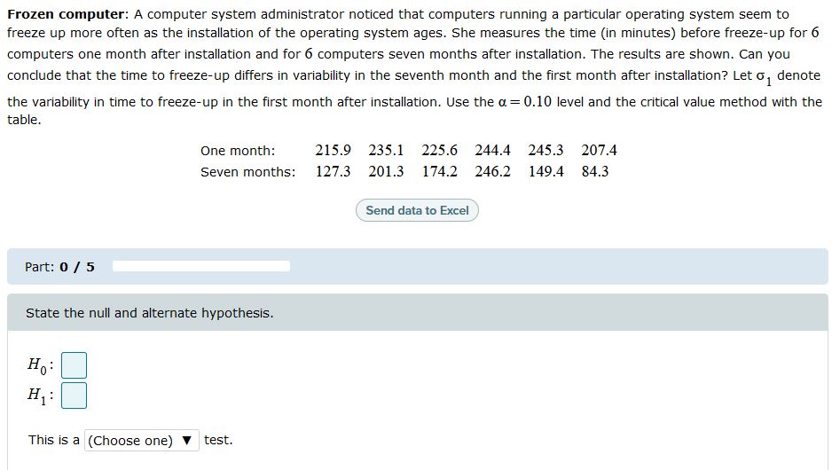 please help Frozen computer: A computer system administrator noticed that computers running