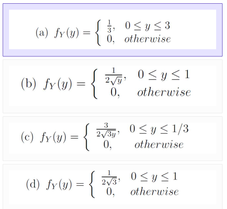 uniformly distributed over the interval [0, 1], i.e. 1, 05x51 fx(x) =