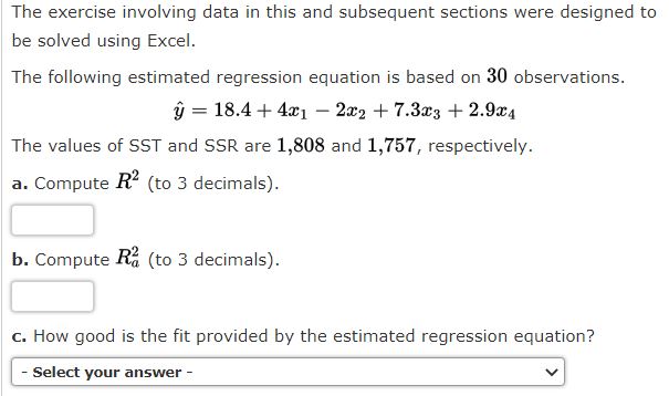 Chapter 14_15 AssignmentExercise 15.13 Algorithmic The exercise involving data in this and