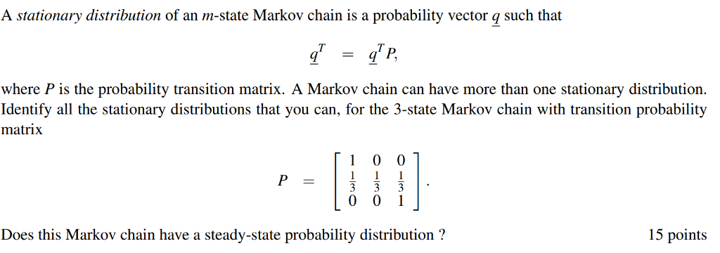 72 states. If O is another transition matrix of a Markov chain