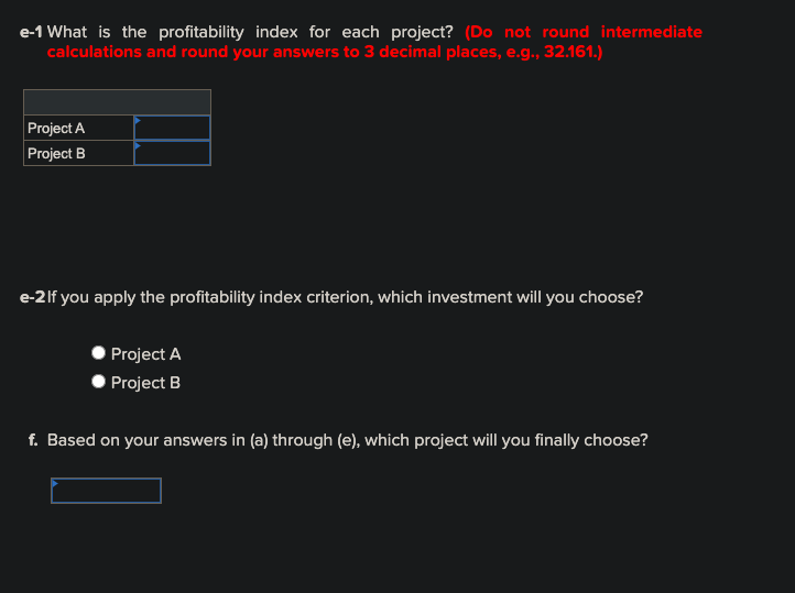 2 3 4 Whichever project you choose, if any, you require a