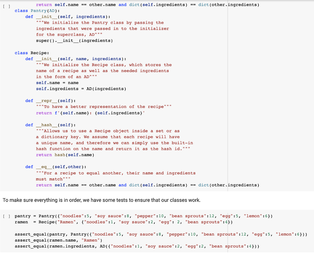 simply passes all arguments to dict, so that we can create an