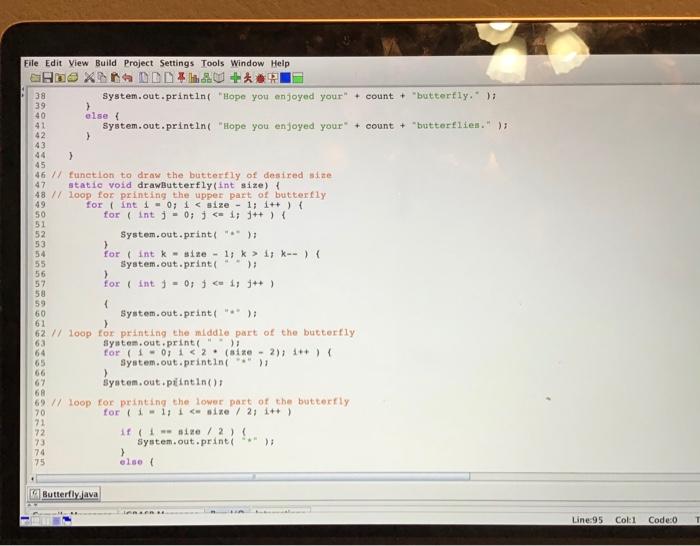 program so that it works according to the assignment... thanks Programming Assignment