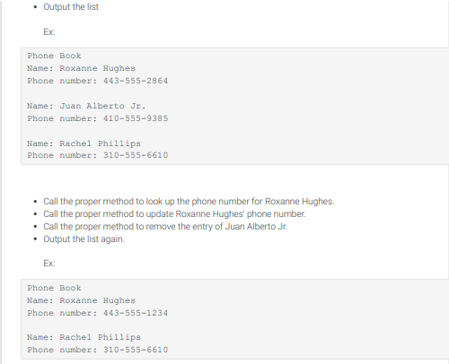 (1) Complete the following two files PhoneBookEntryjava -Class definition PhoneBook java- Contains