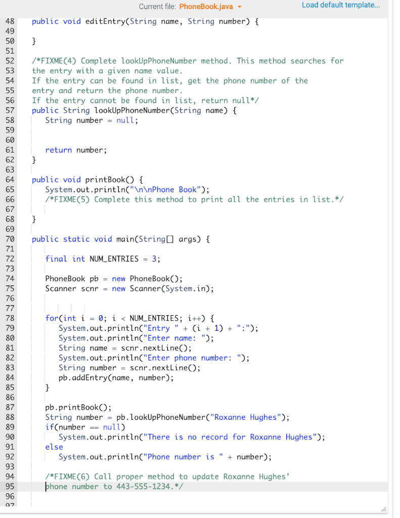 parameters (in that order) Public member methods o getName0-Accessor o getPhoneNumberO-Accessor o
