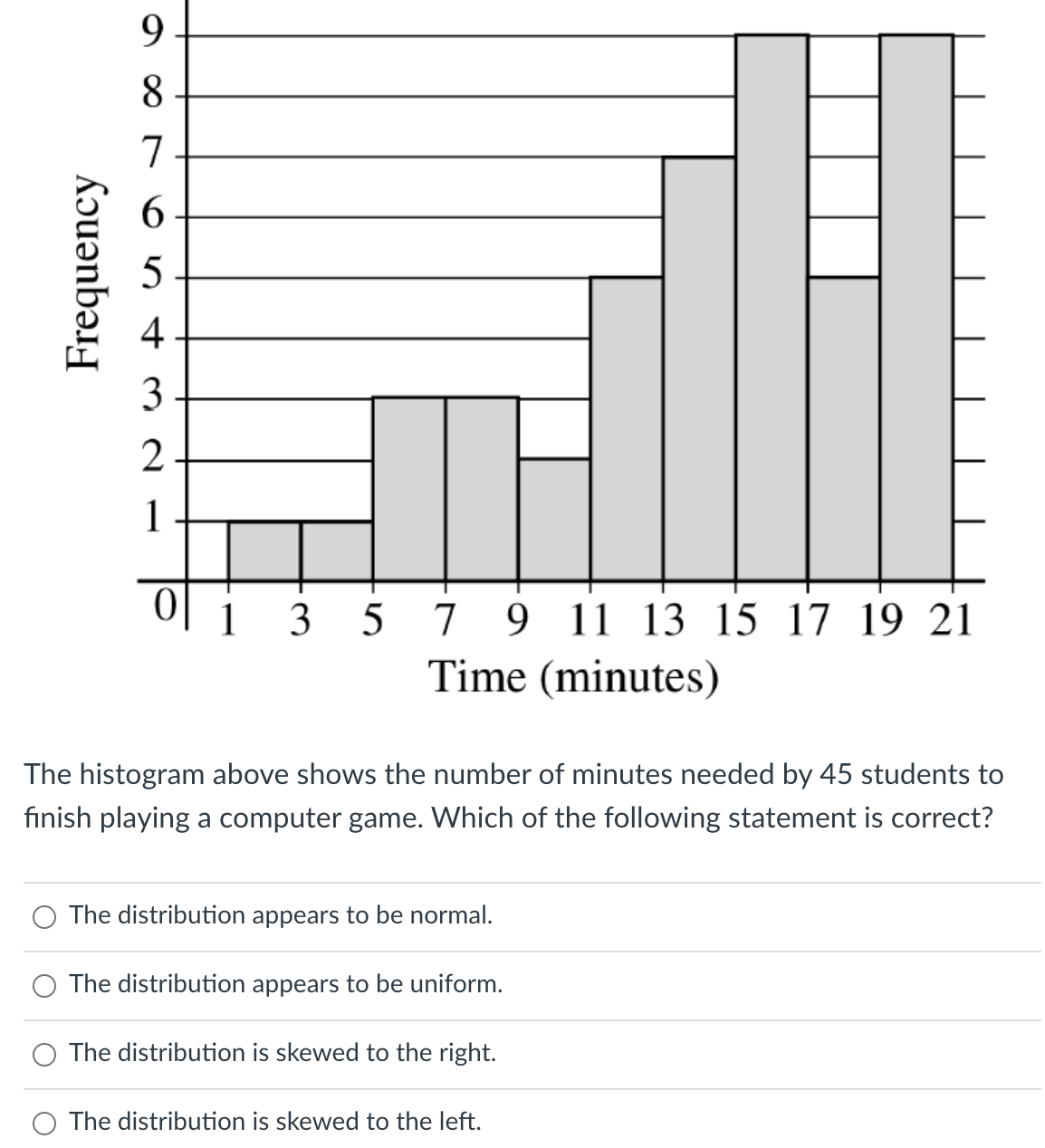 they had. The results are listed below: 18 12 7 13 7