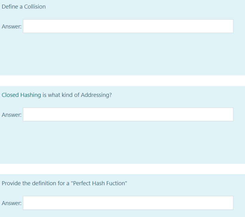 Data Structures Class - Short, simple, (and correct) answers please! Will give