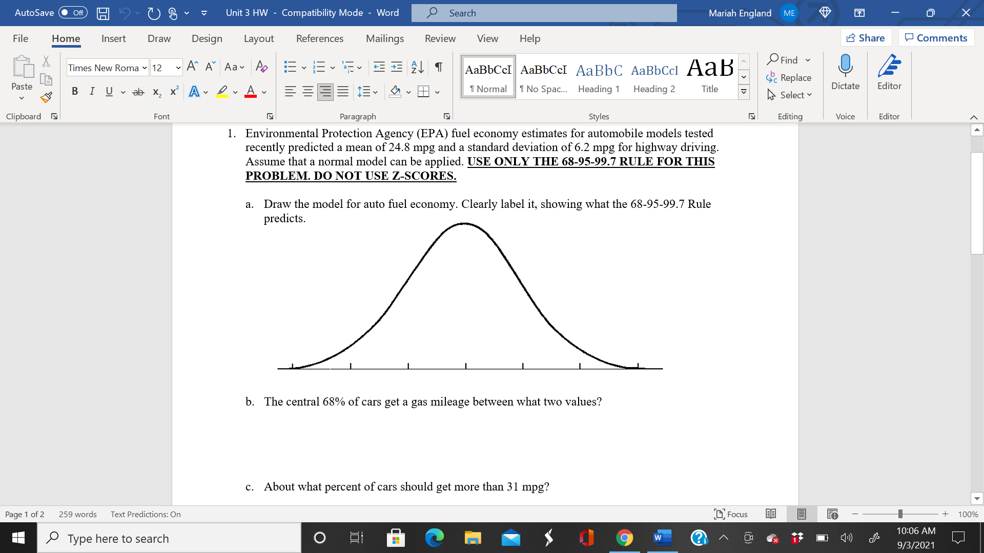 Design Layout References Mailings Review View Help Share Comments Times New Roma