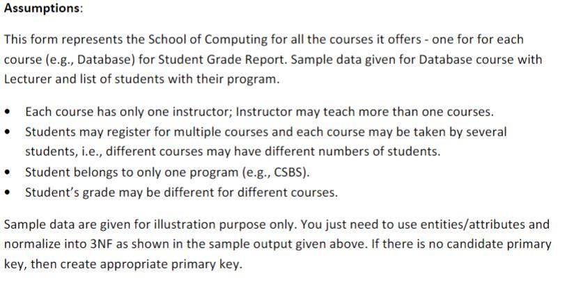 to remove data redundancy and dependency. - Your un-normalized, 1st and 2nd