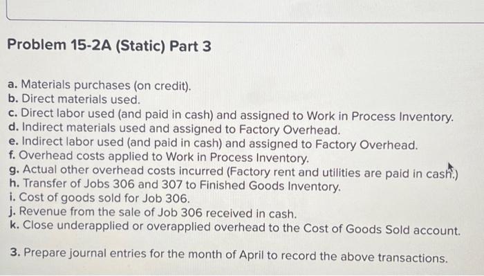 Computing and recording job costs; preparing schedule of cost of goods manufactured