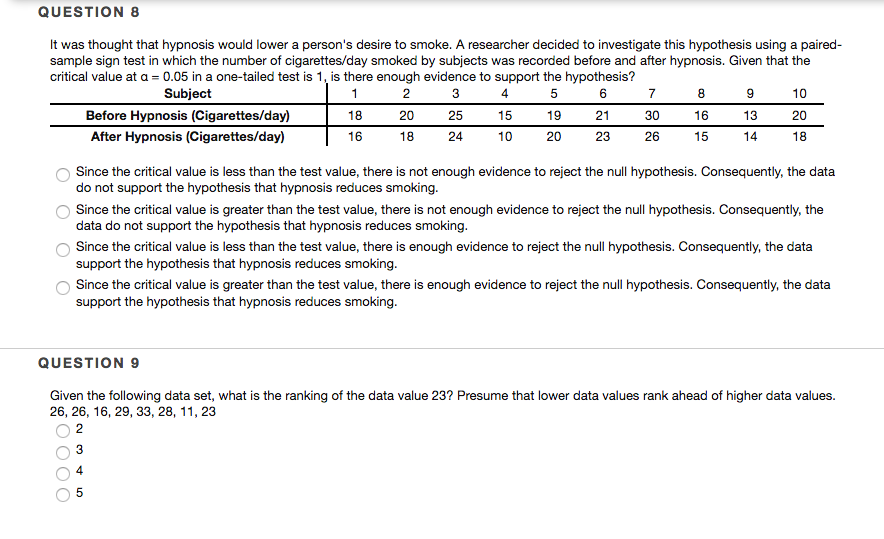 As in most exams, higher values rank ahead of lower values. Tall