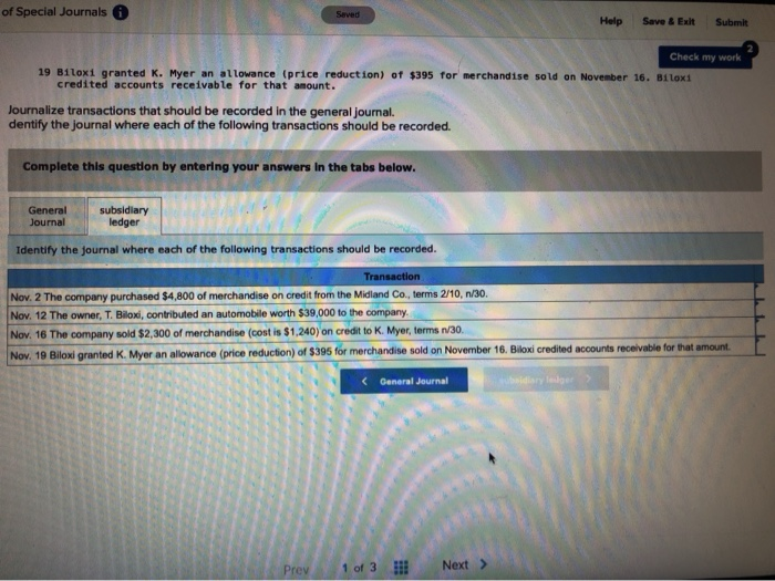 P4 Biloxi Gifts uses a sales journal, purchases journal, cash receipts journal,