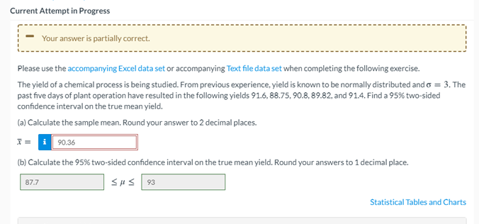  Current Attempt in Progress Your answer is partially correct. Please use