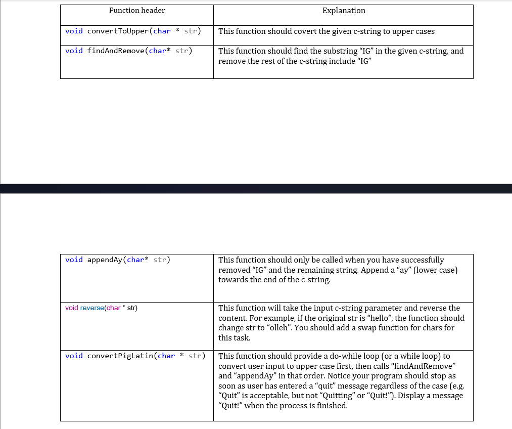a program that reads a sentence as input and converts each word